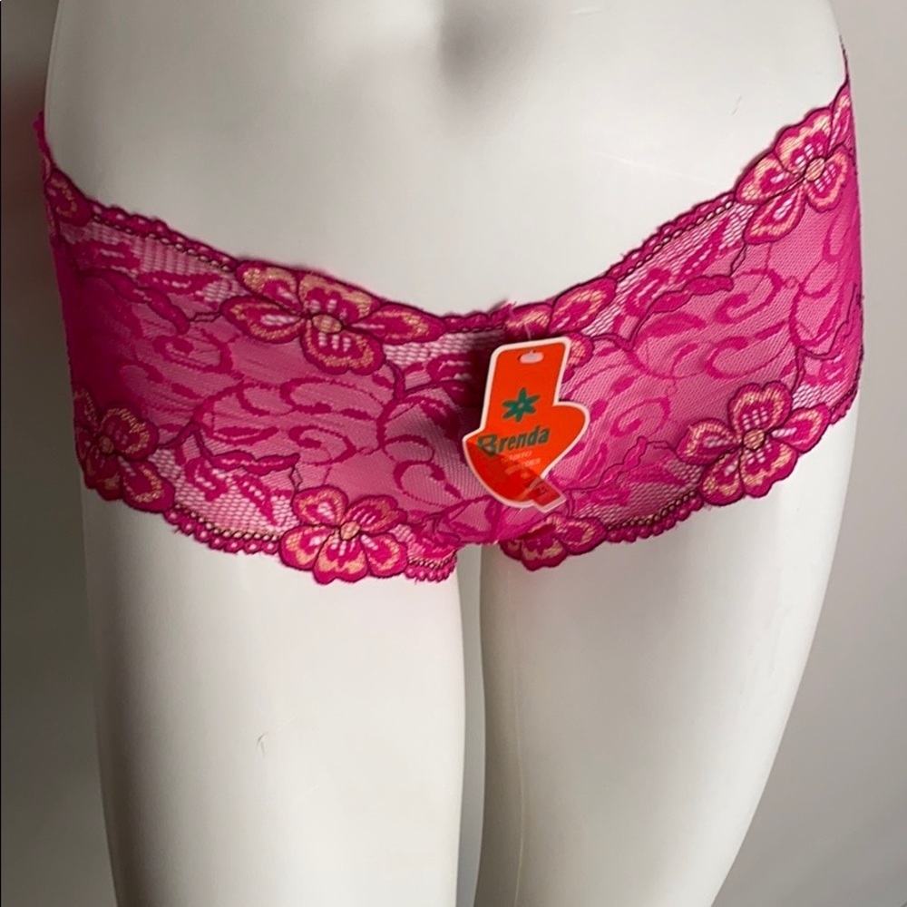 Brenda lace hot pink panty XL